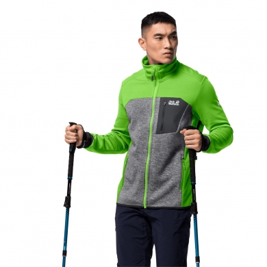 Jack Wolfskin Fleecejacka Sky Peak zielony/szary męski